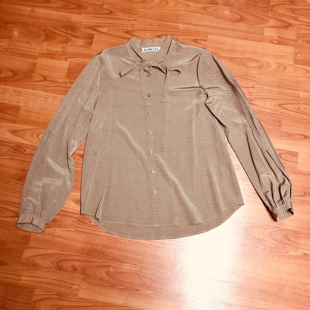 Jeunesse Polka Dot Blouse Size Large
